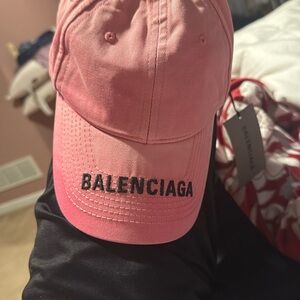 Balenciaga Pink Logo Cap